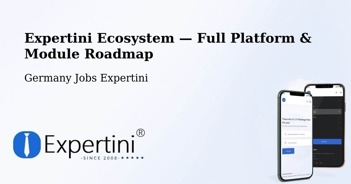 Expertini Ecosystem — Full Platform & Module Roadmap – Fachbach